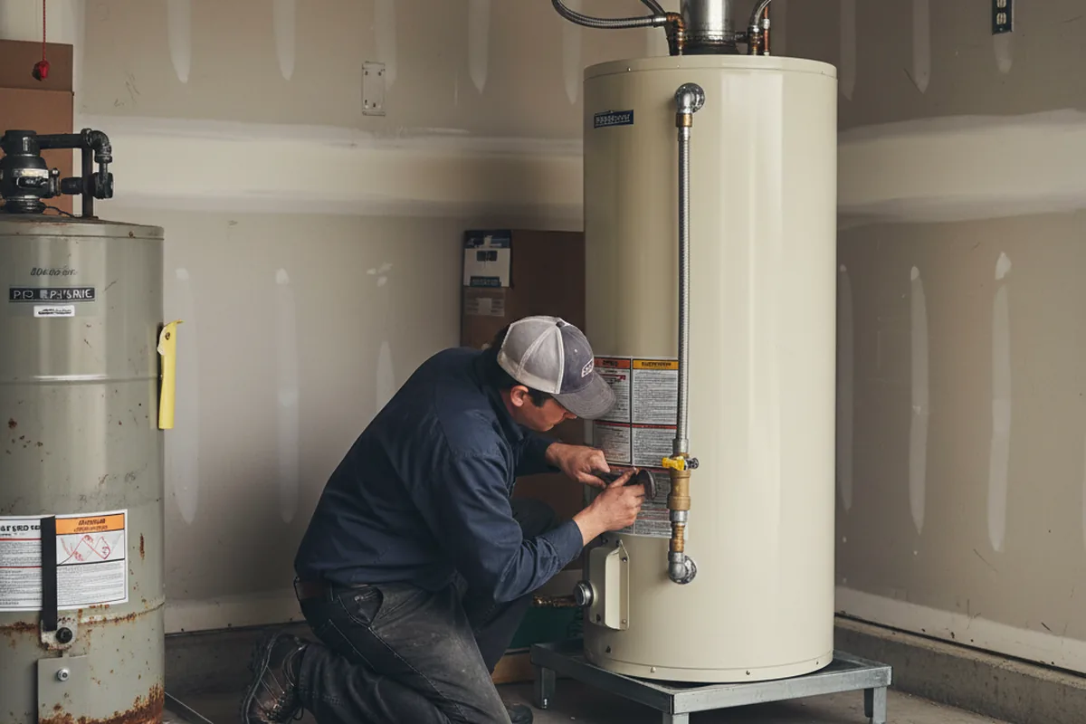 Water heater and shutoff valve replacement in Cohutta